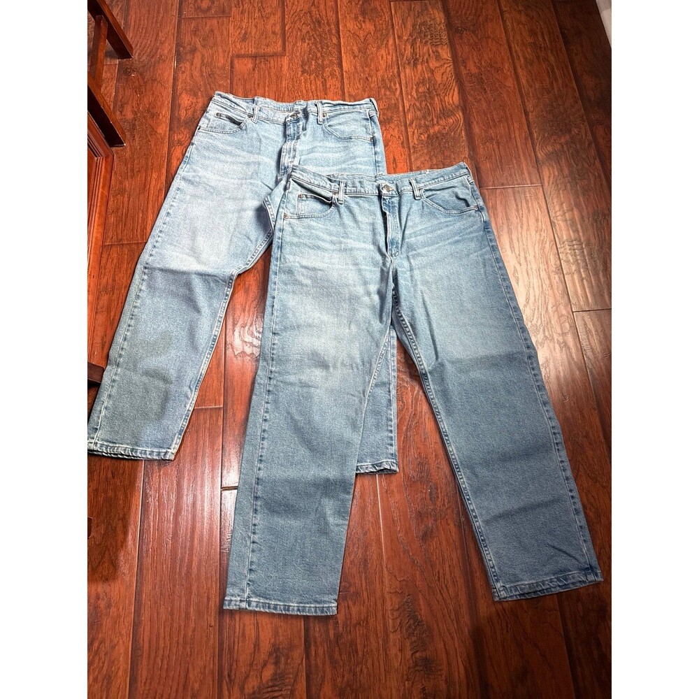Vintage Wrangler 1097 Jeans Bundle (2 Pairs) - Size 36x29 Light Wash Relaxed Fit